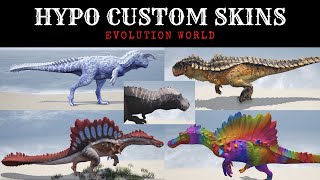 Custom Hypo Skins  The Isle  Check Them Out [upl. by Assirual]