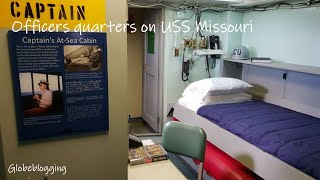 Officers quarters on the Battleship USS Missouri [upl. by Rainger848]