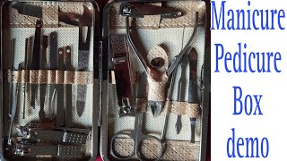 Multipurpose MANICURE pedicure KIT Review and Uses  19 Pc Manicure Set [upl. by Kampmeier]