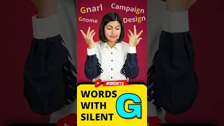 Letter with Silent quotGquot in English😱  Spoken English Words  Kanchan Vidya Connection shorts [upl. by Nelli876]