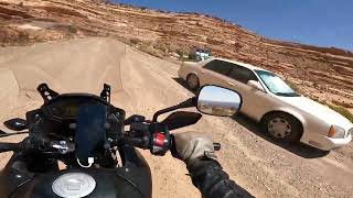 Moki Dugway northbound on a CB500X [upl. by Castora]