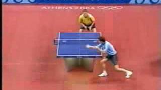 Waldner vs Boll 2004 Athens great table tennis match [upl. by Ande]