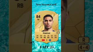 Hakimi FC25 Card hakimi morocco parissaintgermain realmadrid intermilan psg championsleague [upl. by Lsil410]