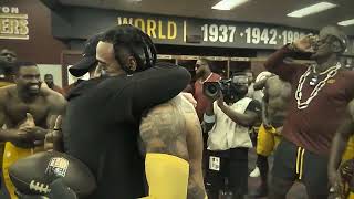 MUST SEE Locker Room Celebration ➡️ End Of Clip  Commanders [upl. by Amble355]