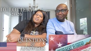 DV LOTTERY QUESTIONS  REPONSE  CONSEIL  TEMOIGNAGE  MOTIVATION usa america dvlottery2026 [upl. by Eilata681]