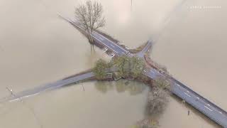 Ganze Landschaft steht unter Wasser Hochwasser an Donau erreicht Höhepunkt [upl. by Ariom628]