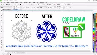 Graphic Design Super Easy Techniques for Exports amp Beginners CorelDraw 2021 [upl. by Jard]