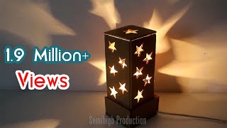 How To Make A Starry Cardboard Lampshade  DIY Home Tutorial [upl. by Benni]