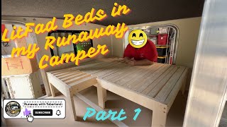 Runaway Camper Bed System How to put a LitFad extendable bed together [upl. by Nikki]