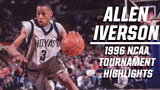 Allen Iverson 1996 NCAA tournament highlights [upl. by Hpesojnhoj]