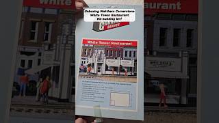 unboxing Walthers Cornerstone White Tower Restaurant HO building kit modeltrains modelkit shorts [upl. by Ahsets56]