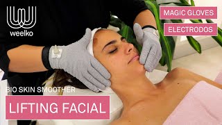 BIO LIFTING FACIAL con GUANTES y ELECTRODOS [upl. by Niamert]