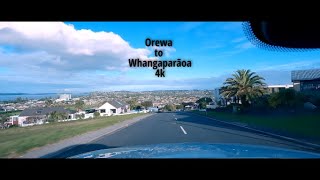 Drive from Orewa to Whangaparāoa Auckland Region [upl. by Burl]