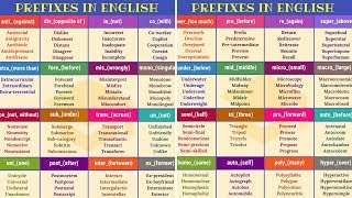 30 Super Easy Prefixes That’ll Help You Learn Hundreds of New Words in English [upl. by Nap]