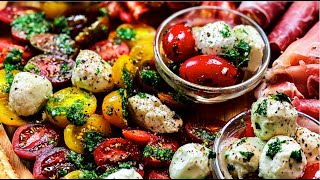 How to Make a Simple Italian Cold Antipasto Appetizer Party Platter [upl. by Silletram]