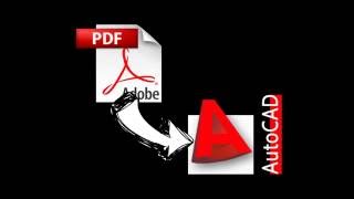 Insert PDF in AutoCad [upl. by Yentnuoc]