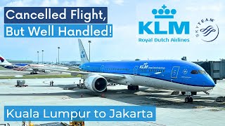 KLM Kuala Lumpur to Jakarta Boeing 787 Premium Economy Comfort [upl. by Mohun]