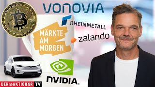 Märkte am Morgen Gold Silber Bitcoin Nvidia Tesla Vonovia Allianz HelloFresh Redcare [upl. by Yehs]