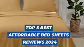 Top 5 Best affordable bed sheets Reviews [upl. by Rosene301]