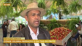 FESTA DO TOMATE CIDADE CELEBRA PRODUÇÃO E CULTIVO DO FRUTO [upl. by Odysseus21]