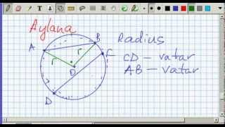 Aylana Matematika 6sinf 26dars [upl. by Turro541]