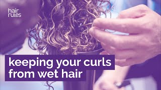 QampA How Do I Keep the Curl Pattern from My Wet Hair  Hair Rules [upl. by Cresa]