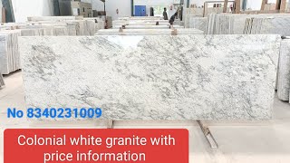 Colonial white granite with price information  granite latest design [upl. by Farris965]