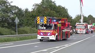 Alarm bei Fahrzeugschau FF Hattersheim Mercedes Benz Atego DLAK2312 zum Realeinsatz [upl. by Aliak]