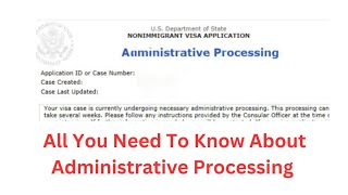 Administrative Processing after USA Visa interview and all you need to know in 3 mins F2AIR1F4 [upl. by Jake282]