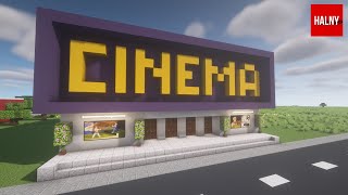 Cinema in minecraft  Tutorial build [upl. by Adnopoz645]