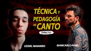 TÉCNICA y PEDAGOGÍA de CANTO con Giancarlo Mari respiración passaggio squillo  Tenorino Medici [upl. by Teiv923]