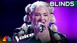 Gabrielle Zabosky Blows the Coaches Away and Wins FourChair Turn  The Voice Blind Auditions  NBC [upl. by Connett2]