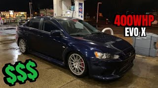 TAKING MY 400HP EVO X TO A CARMEET 4K [upl. by Fineman]