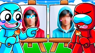 Revelando la CARA de DEEP y Awita en Roblox SPEED DRAW [upl. by Parthen]