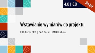 Wstawianie wymiarów do projektu [upl. by Enilegna]