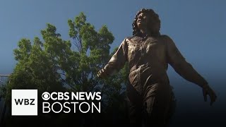 Christa McAuliffe statue unveiled in New Hampshire [upl. by Muir]