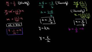 Recognising direct amp inverse variation Hindi  Class 8 India  Khan Academy [upl. by Enihsnus]