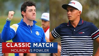 Rory McIlroy vs Rickie Fowler  Extended Highlights  2014 Ryder Cup [upl. by Idram540]