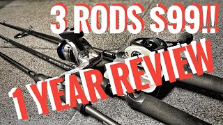 1 YEAR REVIEW  3 Fishing Rods for 99  ARK Rods Catalyzer [upl. by Hanan]