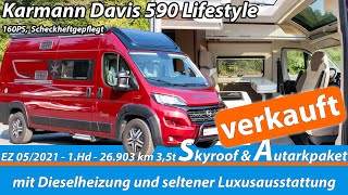 Roomtour  Campervan mit Mega Ausstattung Karmann Davis 590 Lifestyle  Dieselheizung [upl. by Siddra]