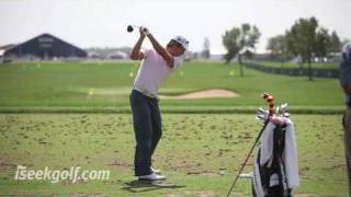 Aaron Baddeley Golf Swing  2009 US PGA [upl. by Anahsar]