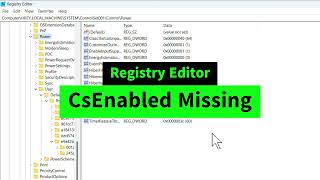 CsEnabled File Missing from Registry Editor  Add CsEnabled in Registry Editor [upl. by Dleifniw172]