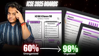 The Ultimate Syllabus Tracker for ICSE 10th 2025 Board Exams [upl. by Asenad]