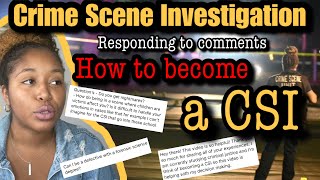 How to become a CSI  Answering your Questions about Crime Scene Investigation amp Forensics [upl. by Mcguire484]