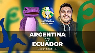 ARGENTINA VS ECUADOR GRUPO B FECHA 2  MUFASLIGA COPA AMÉRICA 2024 [upl. by Adyan382]