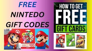 Free Nintendo Eshop Switch Gift Codes 2024 Unused  How TO Get Nintendo eShop Codes 2024 [upl. by Nakah]