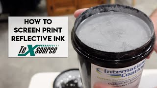 How to Screen Print Reflective Ink [upl. by Catlee]