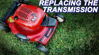 Replacing the transmission on a Toro Lawn Mower [upl. by February]