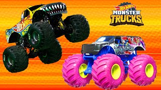 Hot Wheels Monster Trucks  Champions Cup Courses Coffin Dance Song COVER REMIX PART 2 [upl. by Ahsinot]