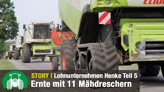 Lohnunternehmen Henke – Getreideernte  Strohpressen  Fendt amp Valtra Traktoren  Teil 5 [upl. by Vigor]